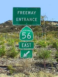 California 56 Freeway Entrance at Carmel Creek Rd.