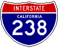 Click on shield to go to the Interstate 238 page.